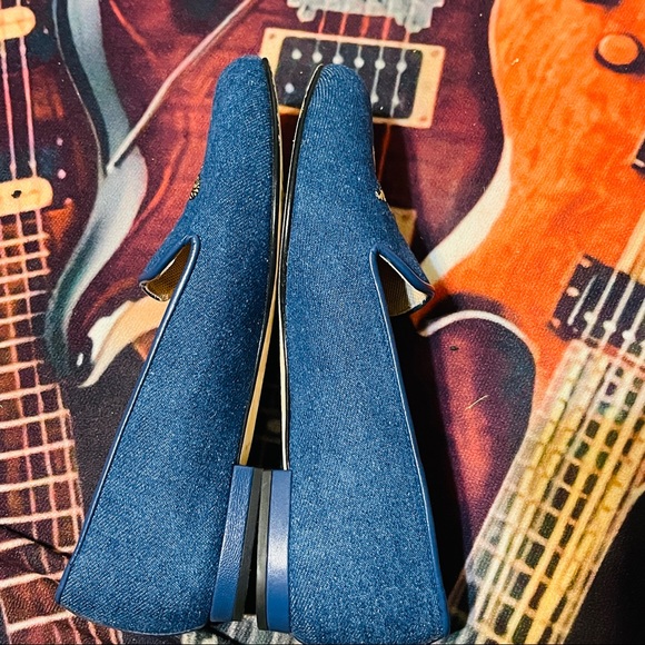 🎉Killer Jon Josef Denim “Queen Bee” Loafer Flats! - Picture 7 of 7